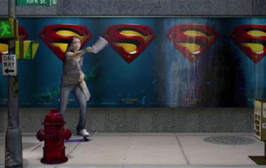 Pepsi Warner Brothers promotional campaign for Superman Returns Interactive Web Media by Tribal DDB Agency and video director Christopher Bigbie